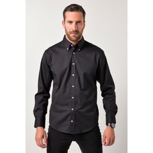 JP1880 Overhemd zwart, Effen