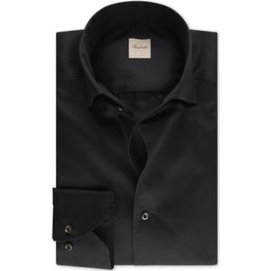 Stenströms Overhemd zwart, Effen