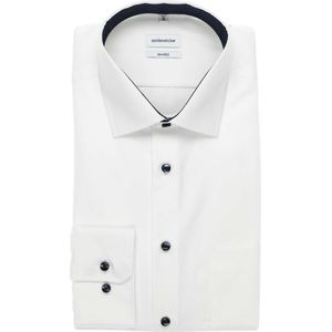 Seidensticker Tailored Overhemd wit, Effen