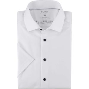 OLYMP Luxor 24/Seven Dynamic Flex Modern Fit Overhemd Korte mouw wit