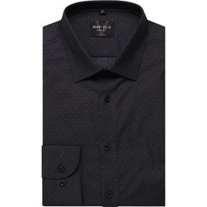 Marvelis Overhemd antraciet, Stippen