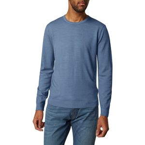Pierre Cardin Trui ronde halsblauw, Effen
