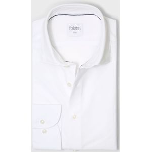 fakts Busy Overhemd wit, Effen