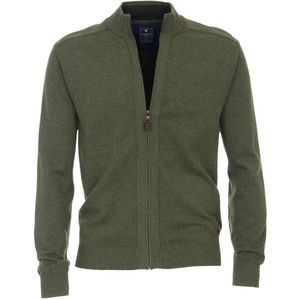 Redmond Casual Regular Fit Cardigan olijf, Melange