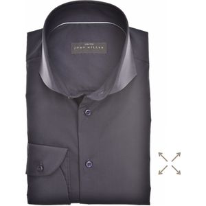 John Miller Overhemd donkerblauw, Effen