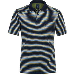 Redmond Casual Regular Fit Polo shirt Korte mouw blauw/geel