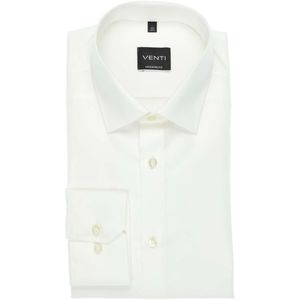 Venti Modern Fit Overhemd crème, Effen