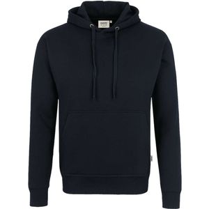 HAKRO 601 Hooded Sweatshirt zwart, Effen