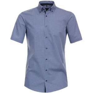 Venti Modern Fit Overhemd Korte mouw blauw