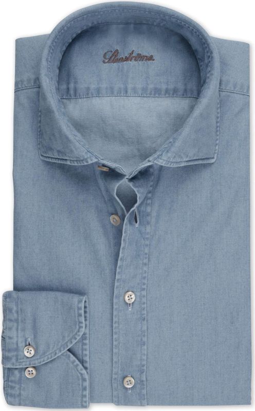 Stenströms - Denim Blue - Overhemd - Casual Fitted