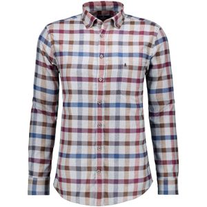 RAGMAN Flanellen Overhemd rood/blauw, Ruit