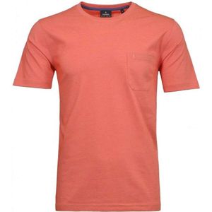 RAGMAN Softknit T-Shirt ronde hals lichtrood, Effen