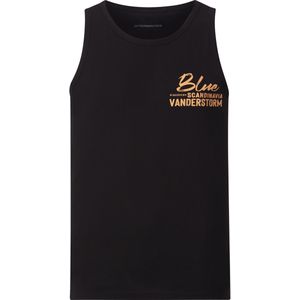 Jan Vanderstorm Tanktop zwart, Bedrukt