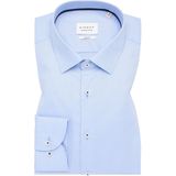 Lichtblauw Overhemd - Knoopsluiting - Lange Mouwen - Strijkvrij