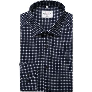 Marvelis Overhemd marine/wit, Motief
