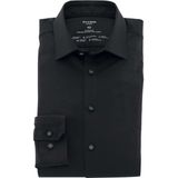 OLYMP No. Six Super Slim Jersey shirt zwart, Effen