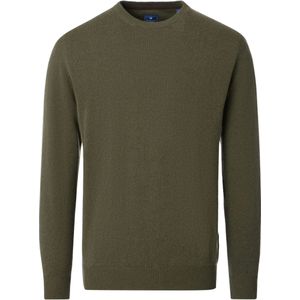 Redmond Casual Trui ronde hals groen, Effen