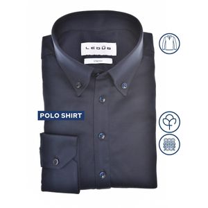 Ledȗb Jersey shirt blauw, Effen