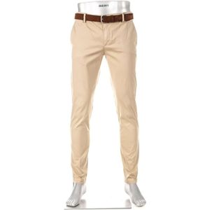 Alberto JUMP Slim Fit Linnen broek beige, Effen