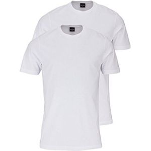 Marvelis T-Shirt ronde hals Dubbel pak wit, Effen