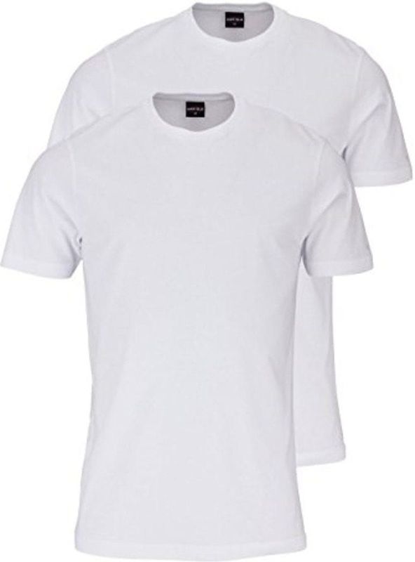 Marvelis - T-Shirt - Wit - 100% Katoen - Dubbel Pak