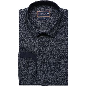 Leonardo by Jupiter Casual Overhemd donkerblauw, Motief