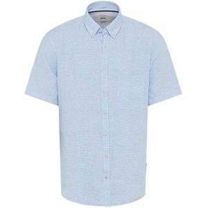 Brax Linnen Overhemd sky, Faux-uni