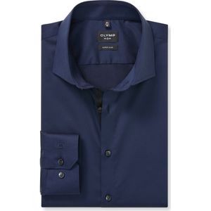 OLYMP No. Six Overhemd marine, Effen