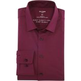 OLYMP - Luxor 24/Seven - Overhemd - Aubergine - Modern Fit - New Kent