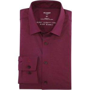 OLYMP - Luxor 24/Seven - Overhemd - Aubergine - Modern Fit - New Kent