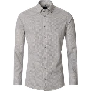 Venti Overhemd bruin, Bedrukt