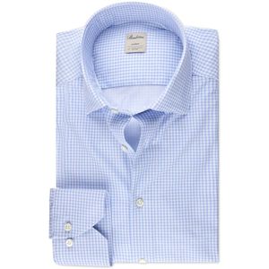 Stenströms Jersey shirt blauw, Ruit