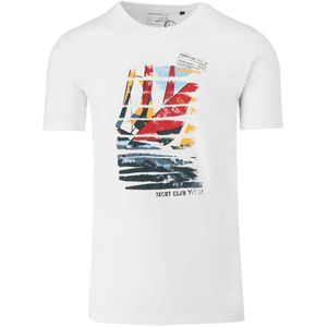 Marvelis Casual T-Shirt ronde hals wit, Motief