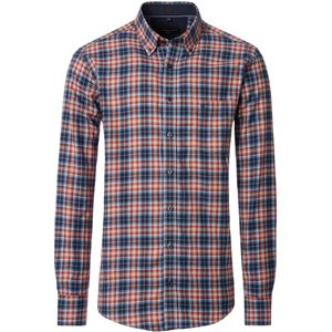 Casa Moda Overhemd blauw, Ruit