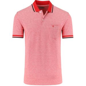 Pierre Cardin Tailored Fit Polo shirt Korte mouw rood