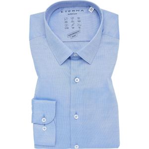 ETERNA Performance Overhemd blauw, Gestructureerd