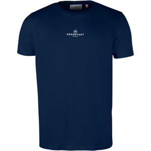 Kronstadt T-Shirt ronde hals marine, Bedrukt