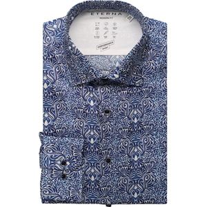ETERNA Performance Overhemd marine, Bedrukt