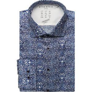 ETERNA Performance Overhemd marine, Bedrukt