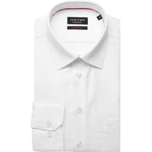 Jupiter Modern Fit Overhemd wit, Effen