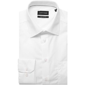 Jupiter Overhemd wit, Effen