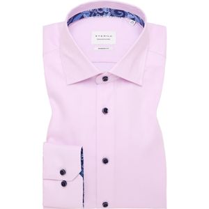 ETERNA - Overhemd - Roze - Gestructureerd - Lange Mouw - 100% Katoen