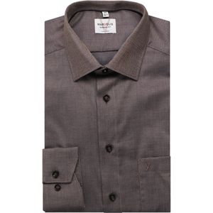 Marvelis Overhemd bruin, Effen