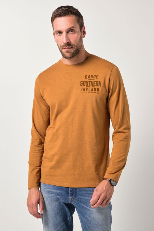JP1880 Longsleeve oranje, Bedrukt