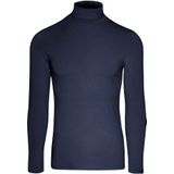 TRIGEMA Turtleneck shirt blauw, Effen