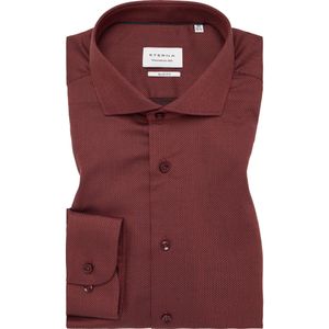 ETERNA Overhemd rood, Gestructureerd