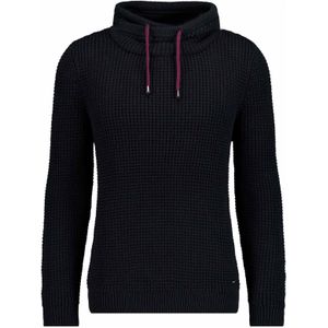 RAGMAN Softknit Trui Staande kraag zwart, Motief