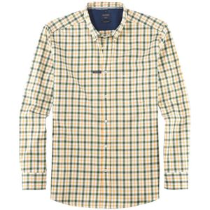 OLYMP Casual Flanellen Overhemd groen, Ruit