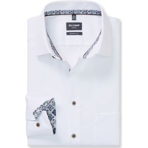 OLYMP Luxor Overhemd wit, Faux-uni