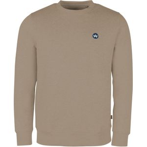 Kronstadt Sweatshirt ronde halslichtbruin, Effen